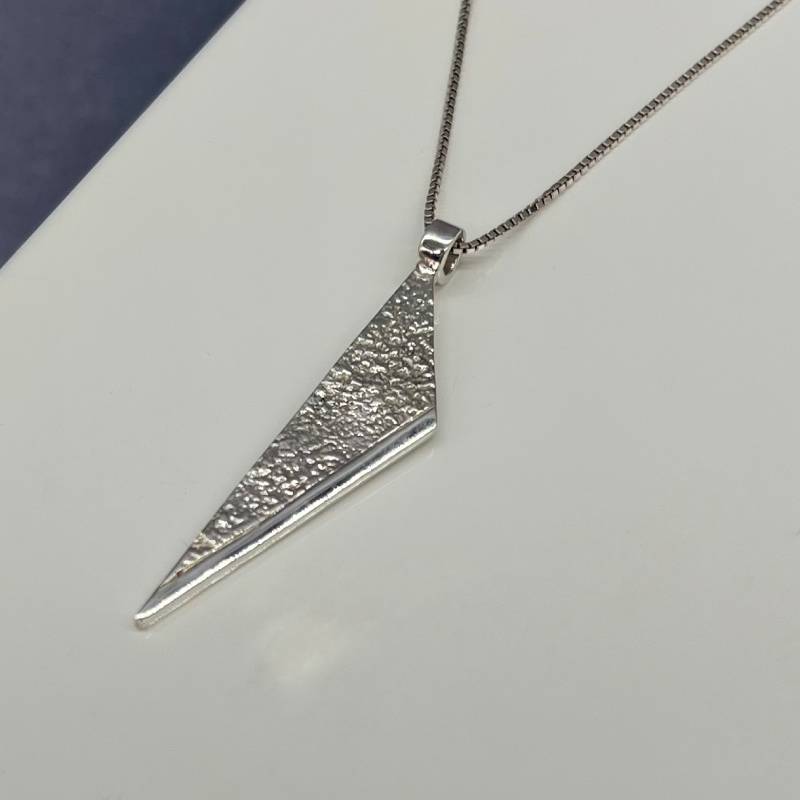 #MariaChrisohouJewelry Σειρά Fire - Χειροποίητο Ασημένιο Κόσμημα Λαιμού 925°-Geometric Necklace.
