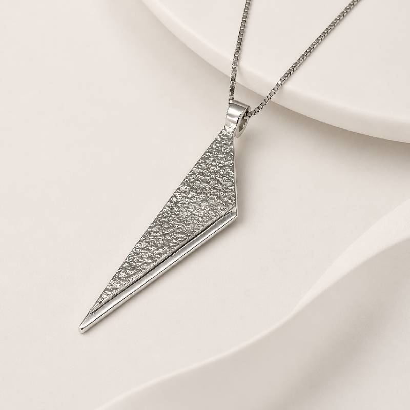 #MariaChrisohouJewelry Σειρά Fire - Χειροποίητο Ασημένιο Κόσμημα Λαιμού 925°-Geometric Necklace.
