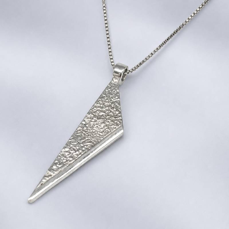 #MariaChrisohouJewelry Σειρά Fire - Χειροποίητο Ασημένιο Κόσμημα Λαιμού 925°-Geometric Necklace.
